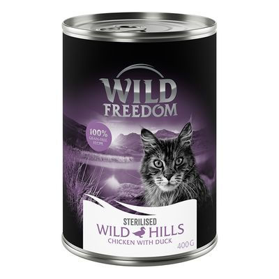 Wild Freedom Adult Sterilised 6 x 400 g - getreidefreie Rezeptur