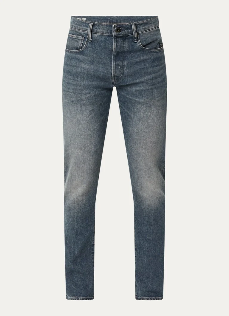 Kavbojke slim fit G-Star RAW 3301 z barvnim pranjem