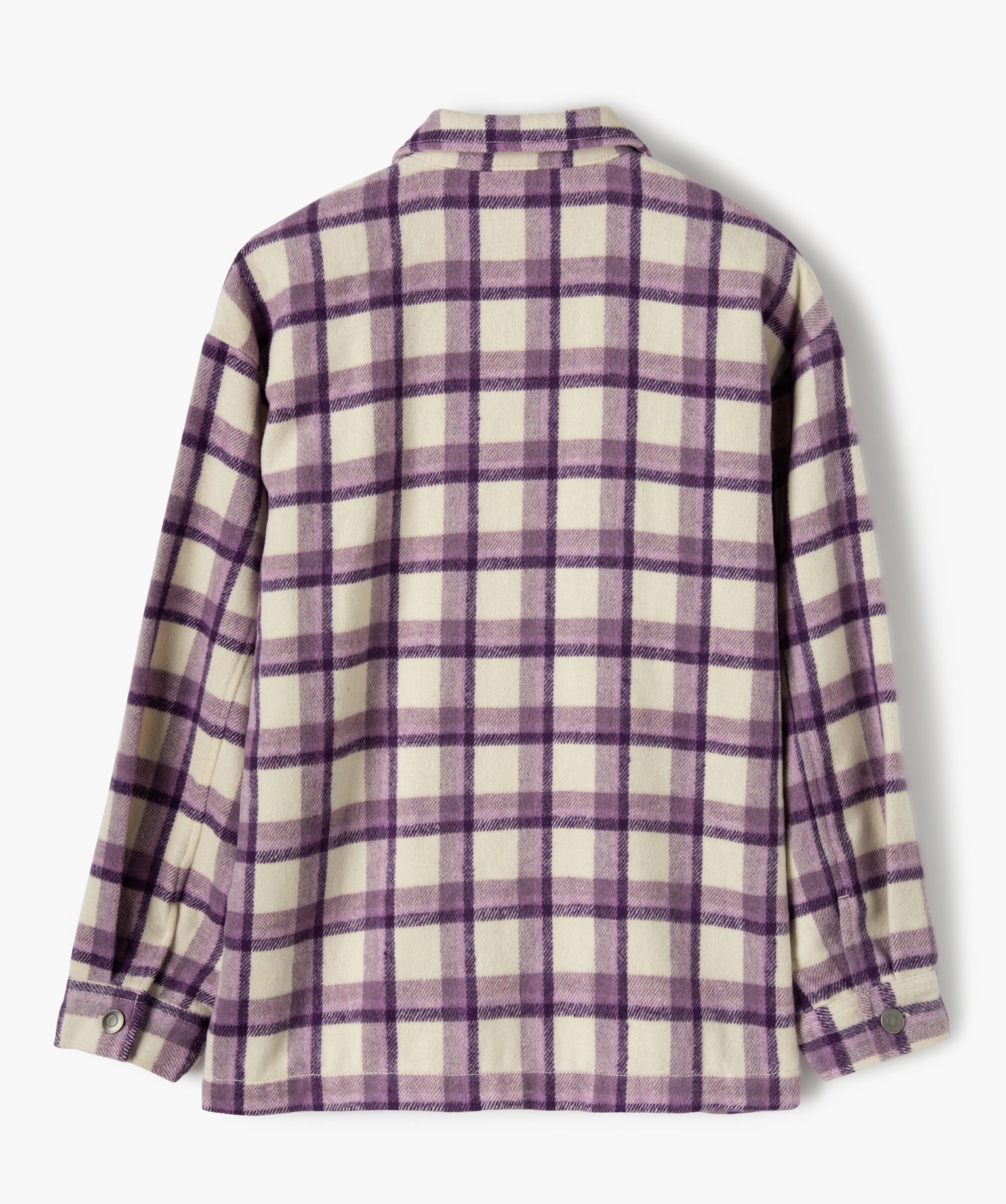 Veste fille faon chemise à carreaux | GEMO