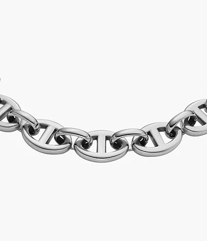 Fossil Gliederarmband Heritage D-Link Edelstahl