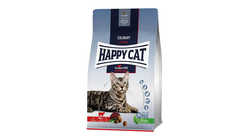 Happy Cat Katzentrockenfutter Culinary Adult Voralpen Rind 300g 300 g