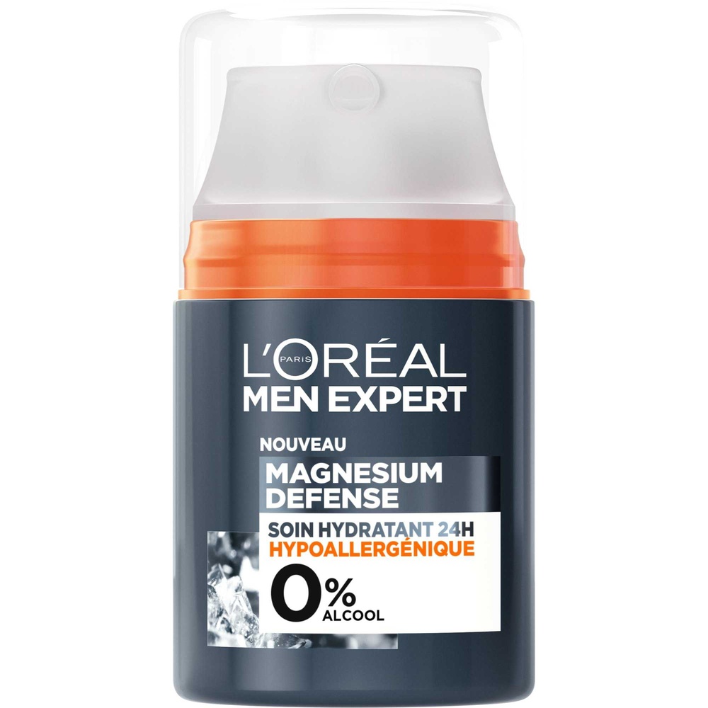 L'Oréal Paris L'Oréal Men Expert Magnesium Defense Soin Hydratant 24H Hypoallergénique 0% L'Oréal Men Expert Magnesium Defense Soin Hydratant 24H Hypoallergénique