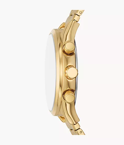 Fossil Outlet Uhr Fenmore Multifunktionswerk Edelstahl goldfarben