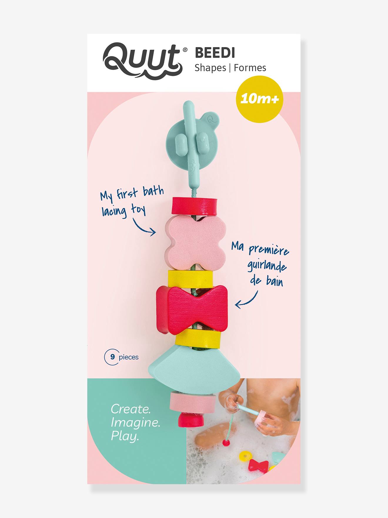 Perles de bain Beedi formes QUUT rose
