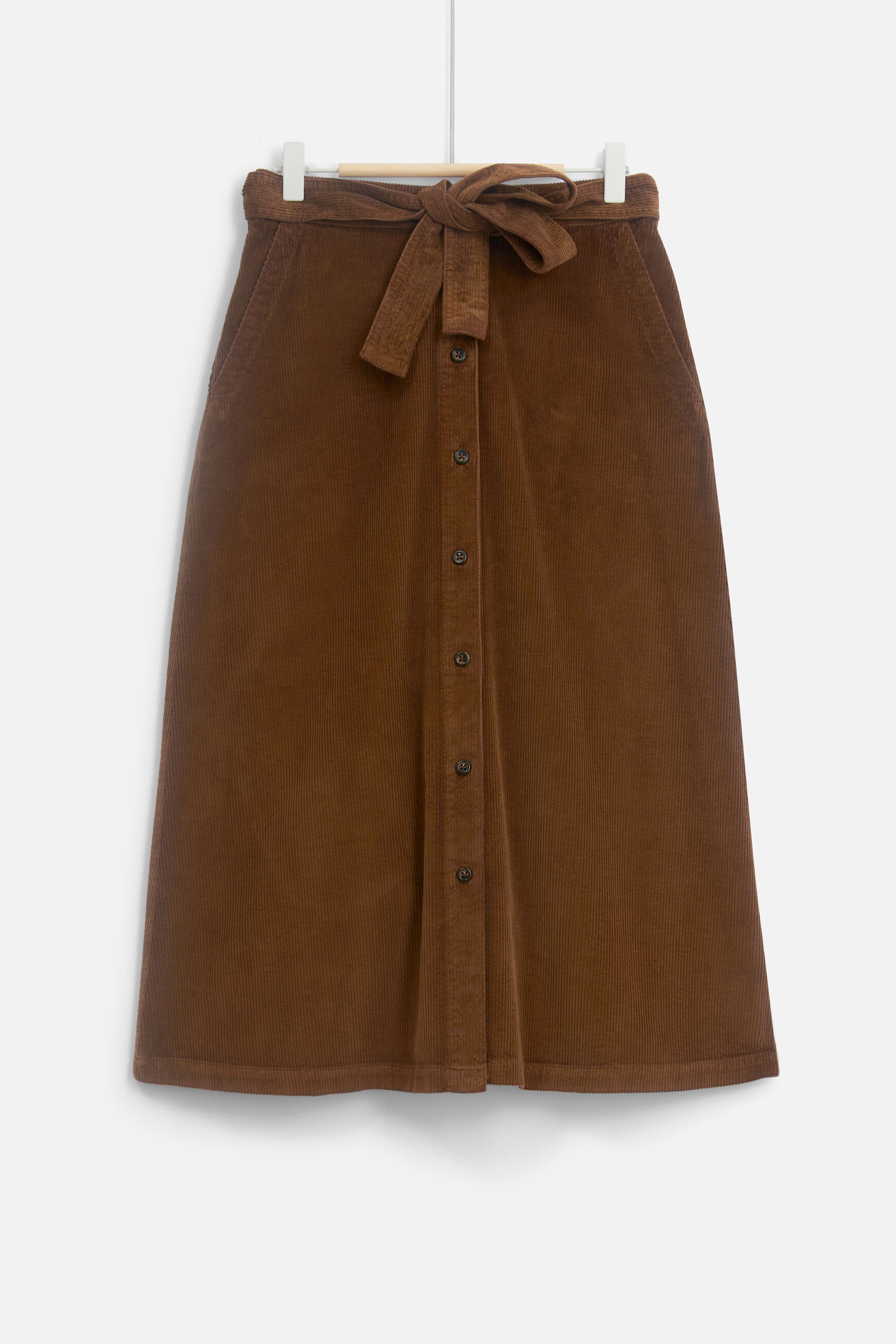 jupe lucia velours taupe femme