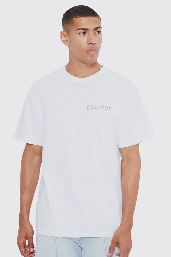 Oversize T-Shirt mit lizenziertem Playboy-Print