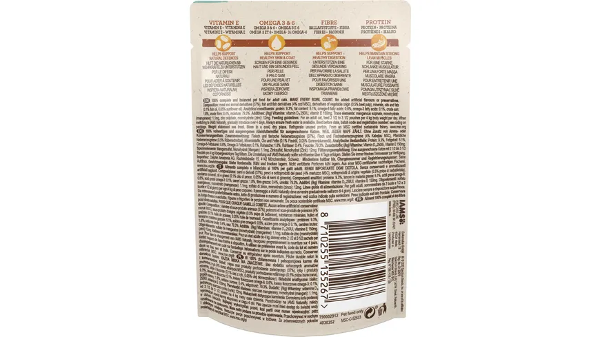 IAMS Naturally Katze Adult Kabeljau 85 g