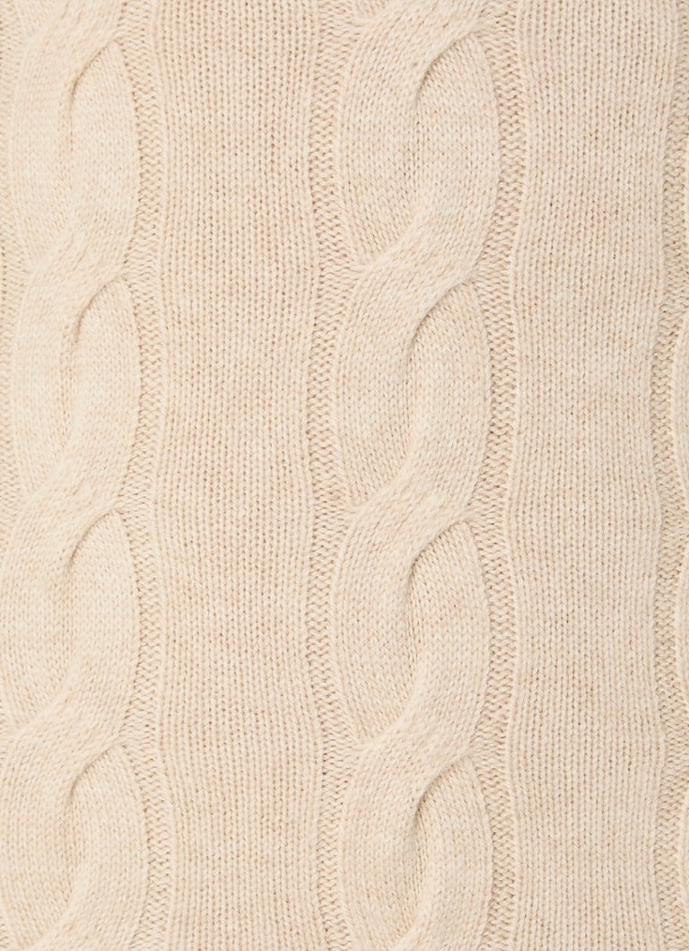 Abito lungo Sandro in maglia a trecce e misto cashmere