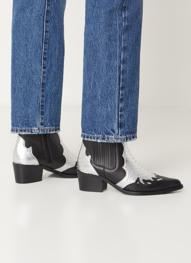 Ghete cowboy din piele Steve Madden Selena