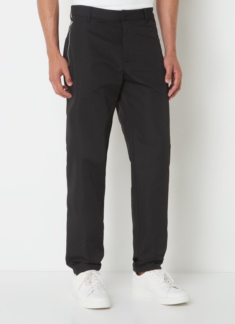 Armani Exchange Tapered fit trousers with zip pockets