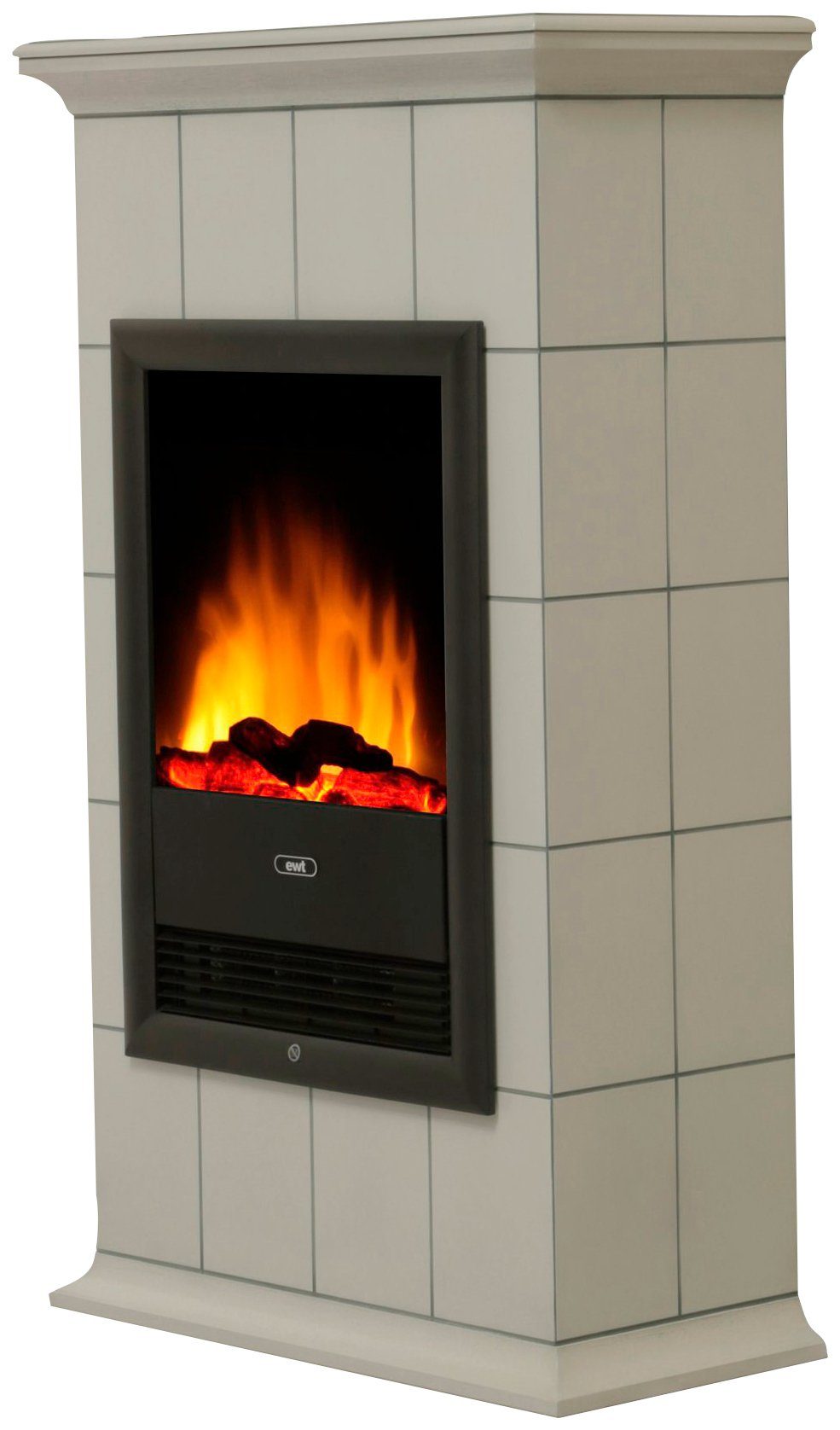 Albero Elektrokamin Binz, mit Heizung, 2 Heizstufen 1000/2000 W, LED 3D Flammeffekt