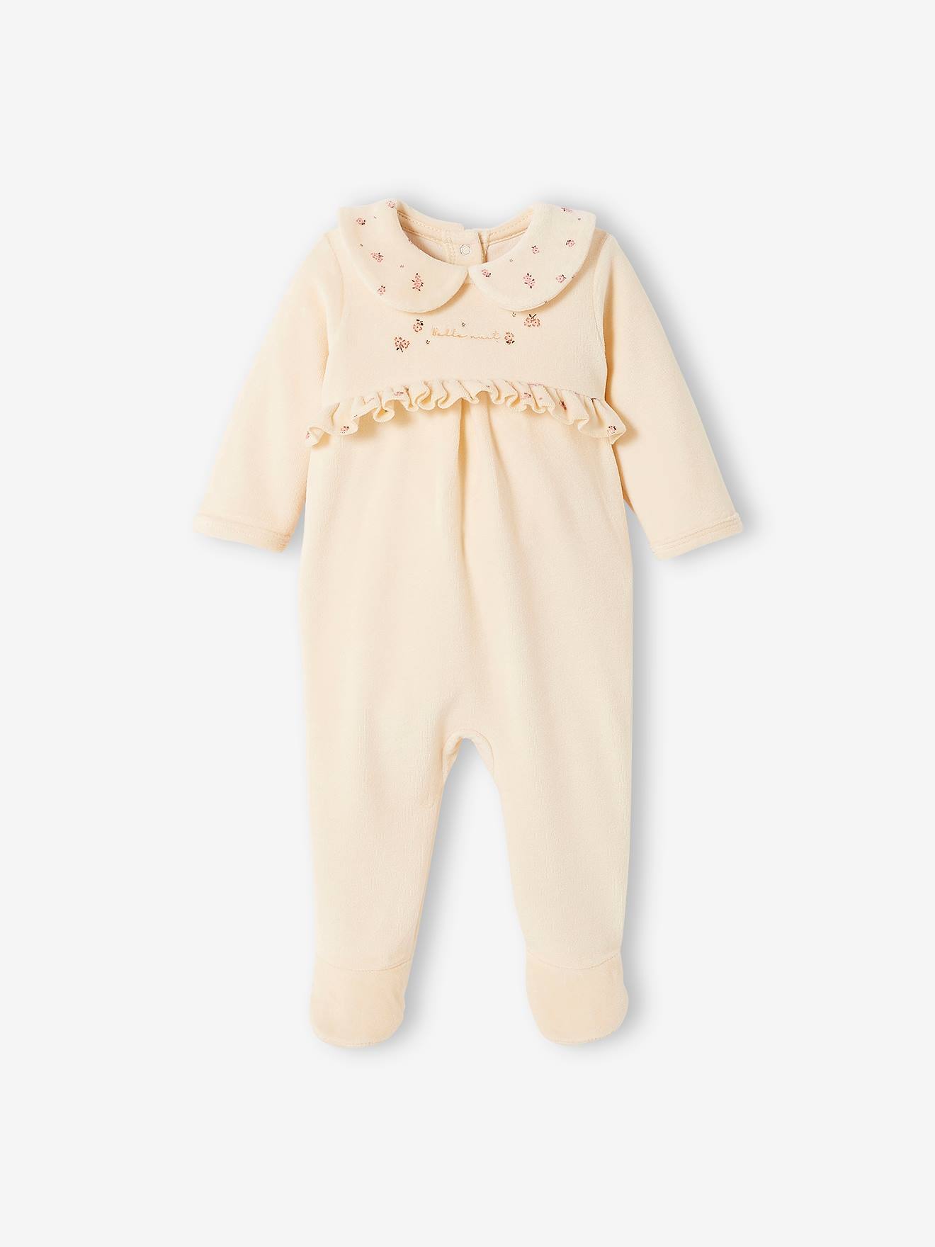 Vertbaudet 2er-Pack Mädchen Baby Strampler, Oeko-Tex - pfirsich