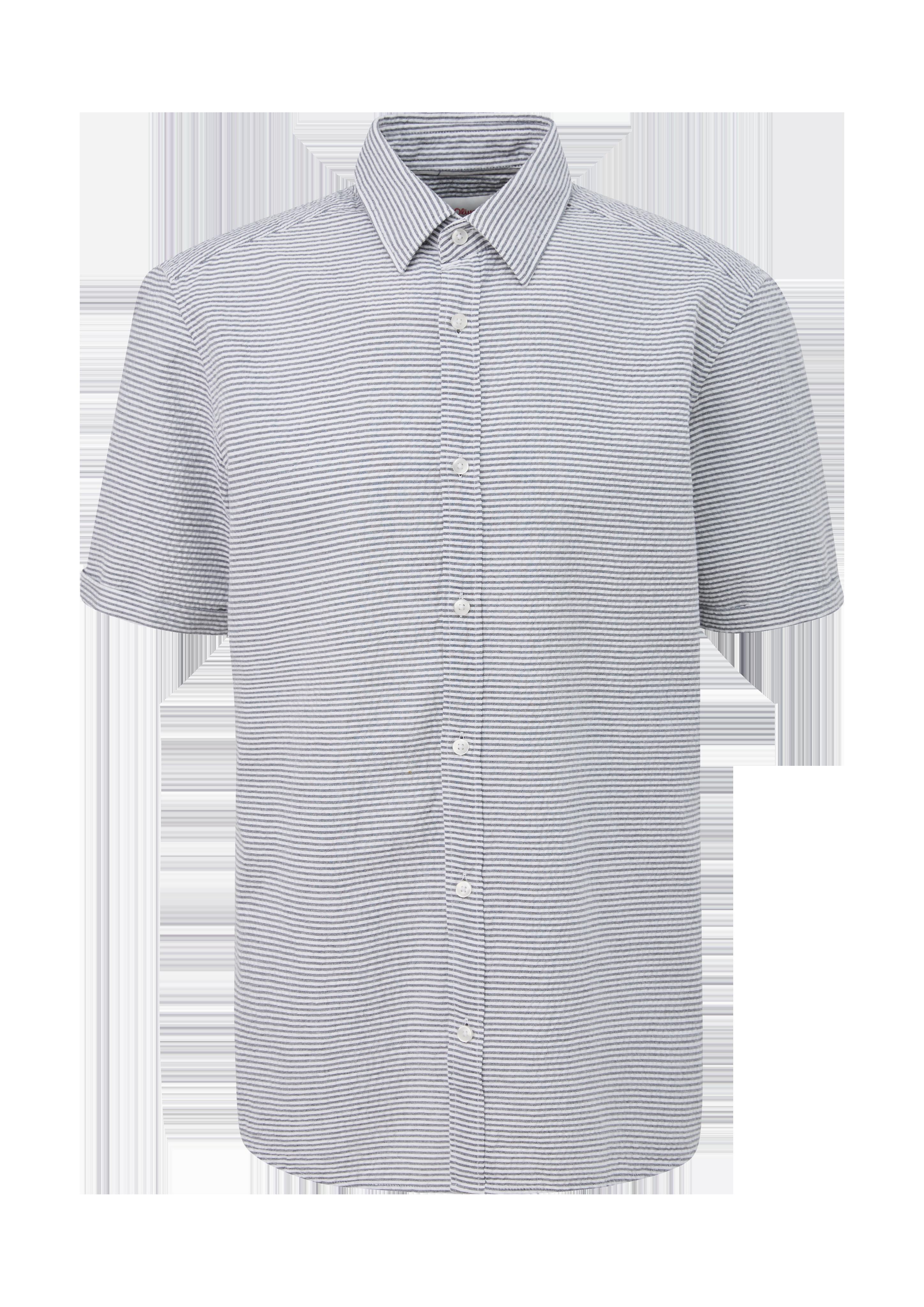 Regular: Kurzarmhemd im Streifendesign  2131012-59G4