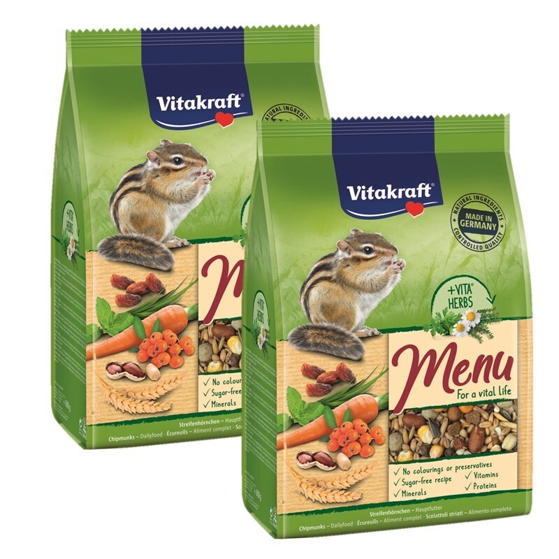 Vitakraft Hauptfutter Vitakraft Premium Menü Vital Streifenhörnchen 2x600 g
