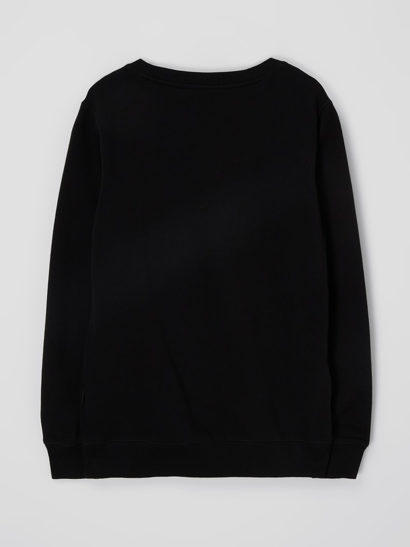 Sweatshirt mit Logo-Stickerei Modell 'Surf Revival' in schwarz