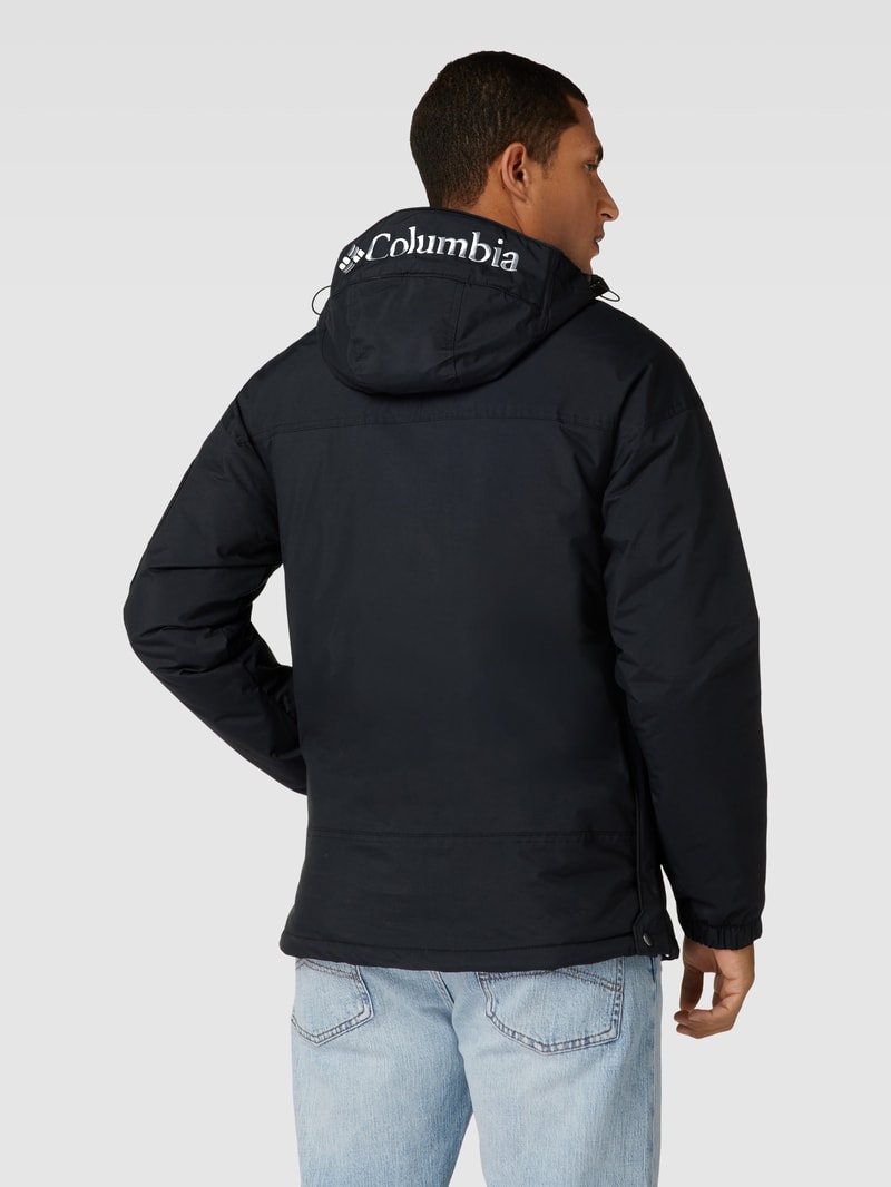 Windbreaker mit Label-Detail Modell 'Challenger' in schwarz