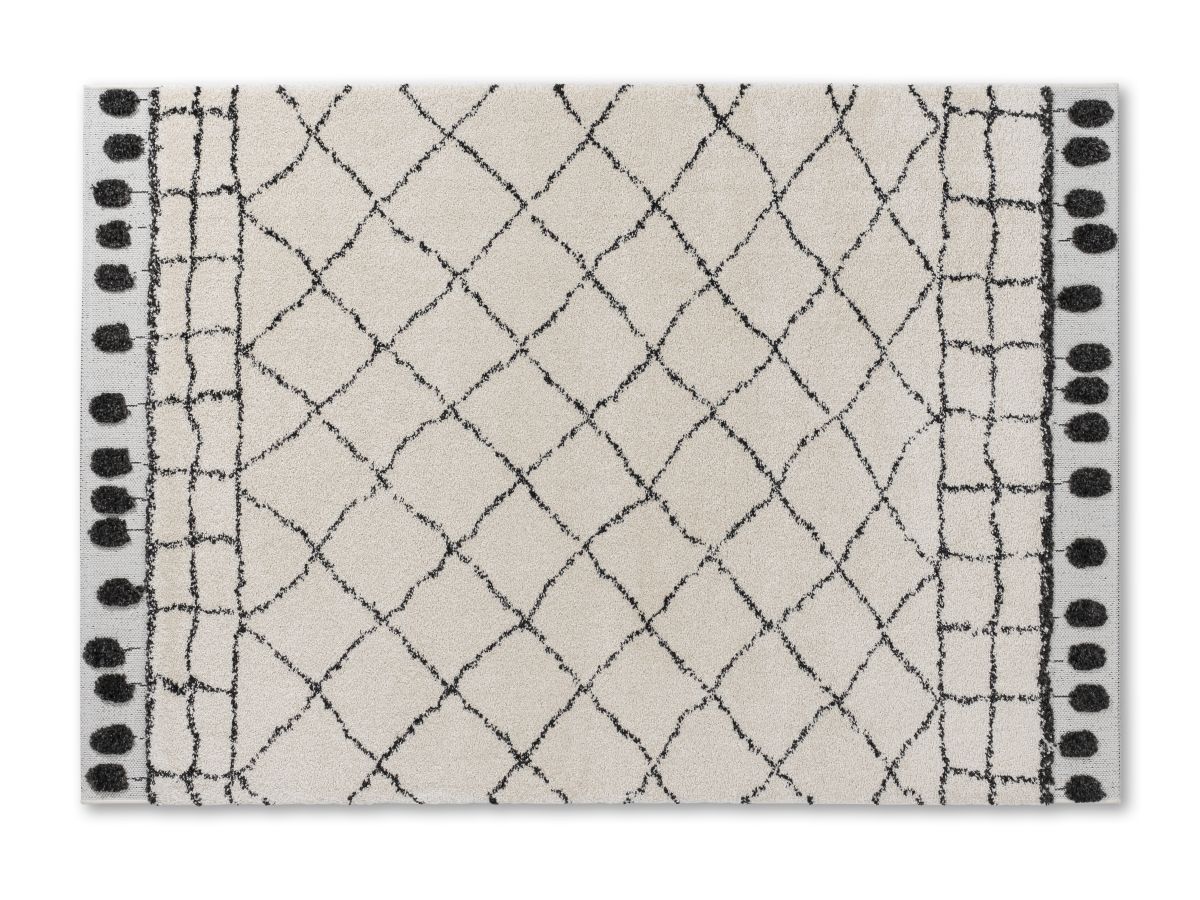 Schöner Wohnen Hochflor Teppich Winsome Weiß 140 x 200 cm