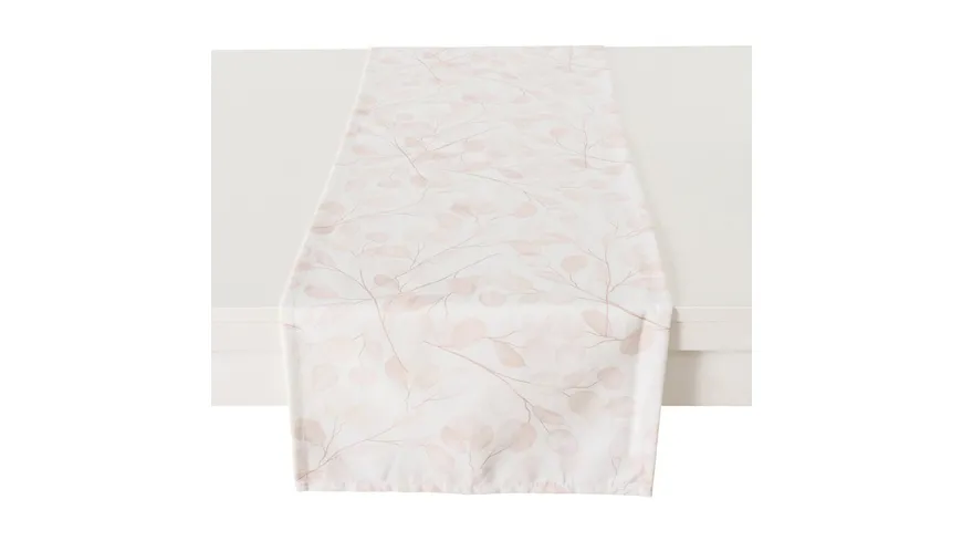 Boltze Tischläufer Silvana Beige, Weiß