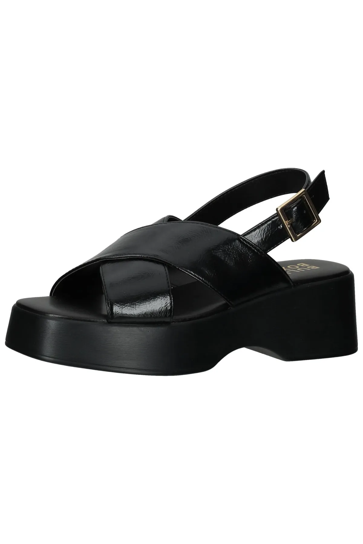 BULLBOXER  Sandalette - Schwarz - Keilabsatz