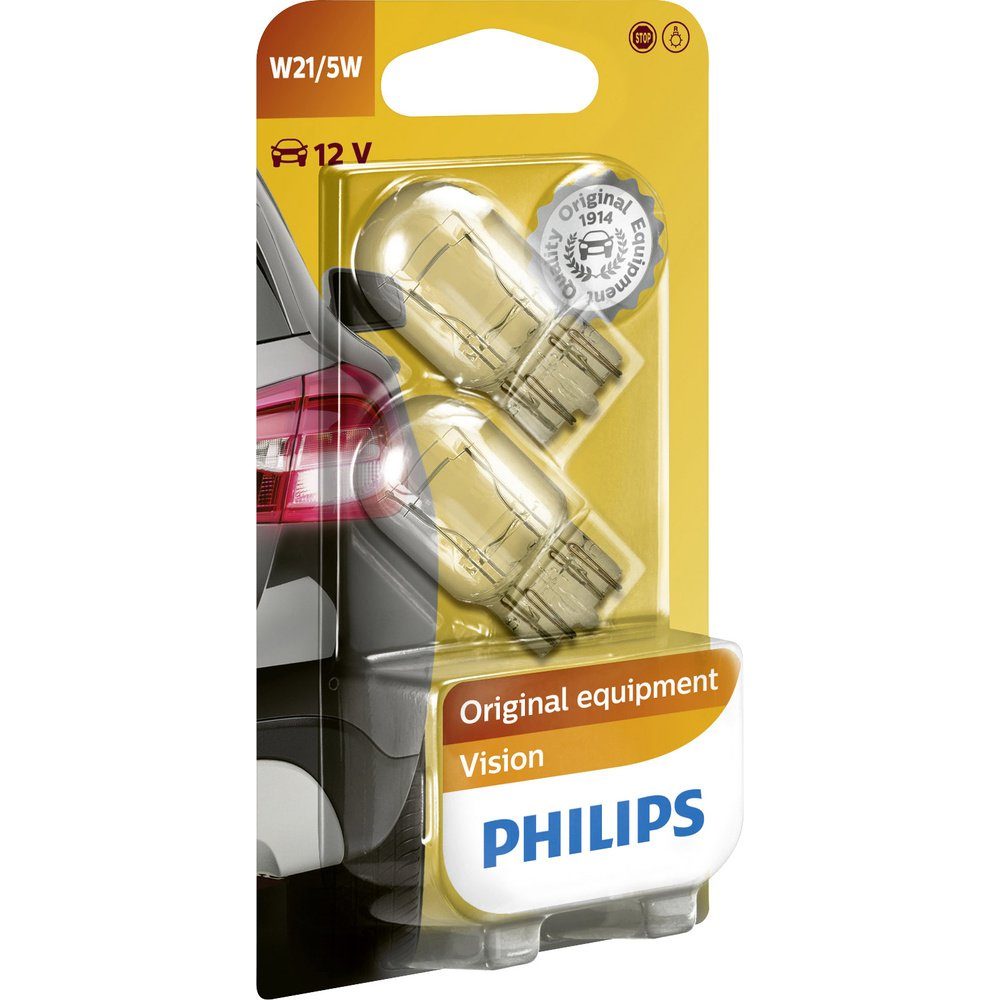 Philips KFZ-Ersatzleuchte Philips 12066B2 Signal Leuchtmittel Vision W21/5W 21/5 W 12 V