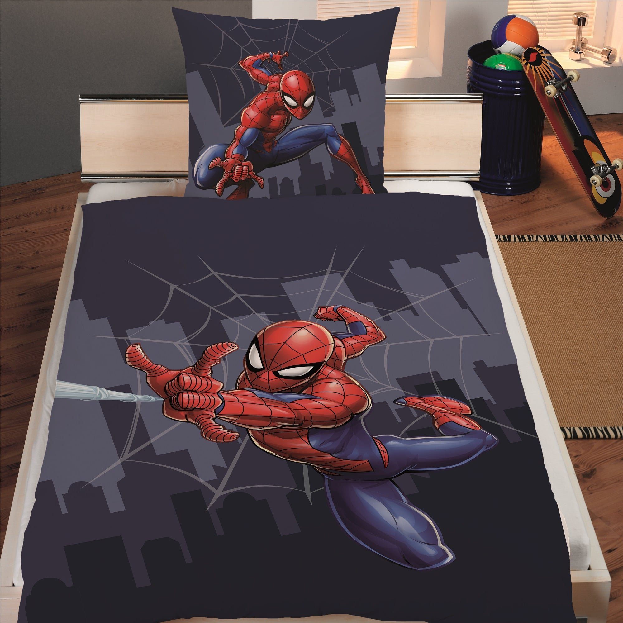 Kinderbettwäsche Spiderman 