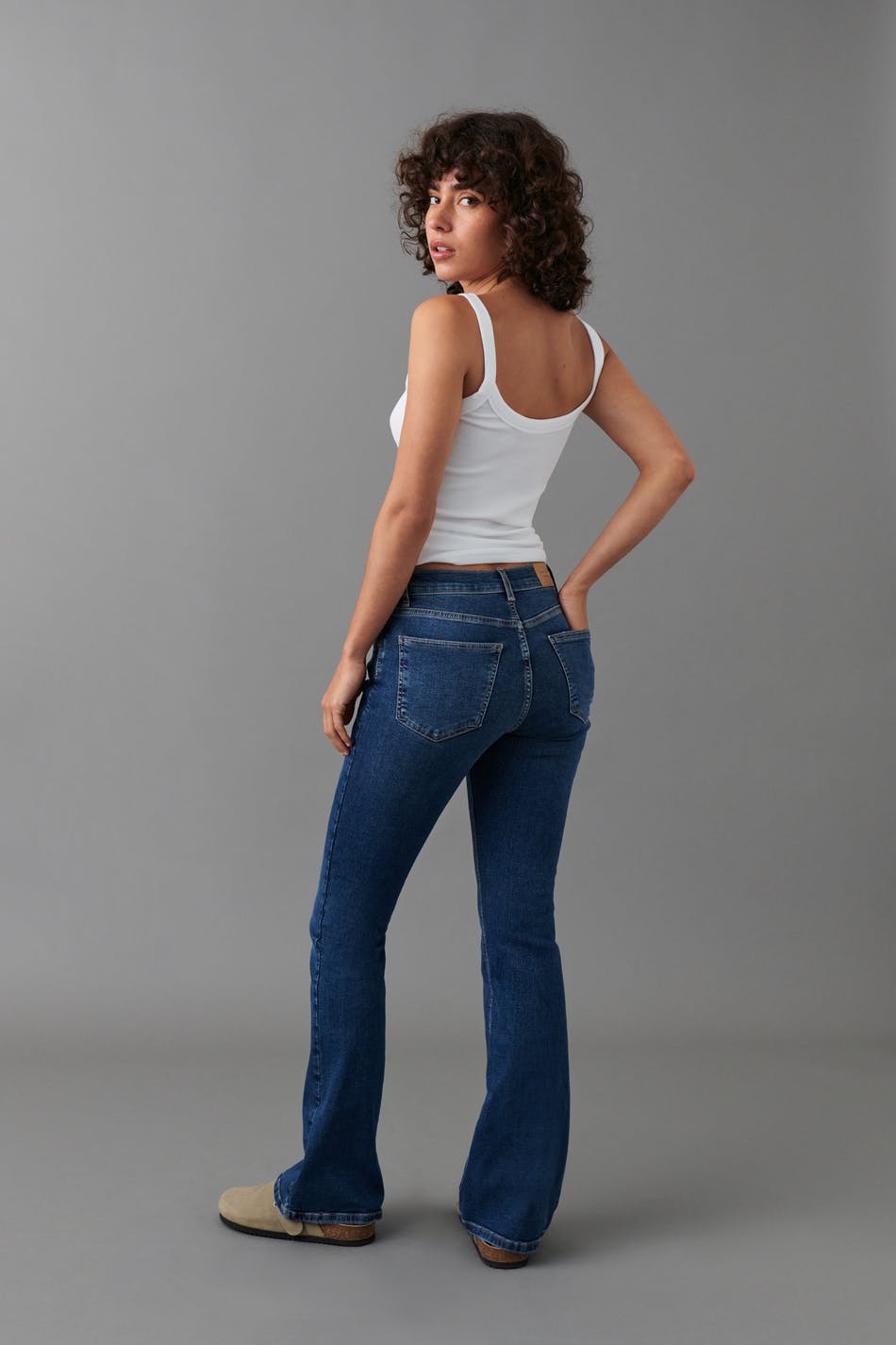 Low waist bootcut jeans