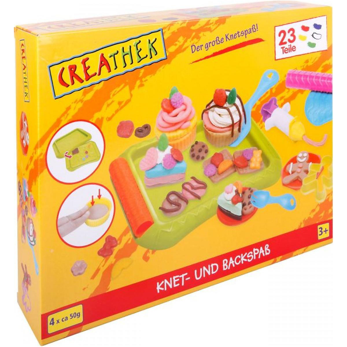 Creathek Creative Fun Knet- und Backspaß, 23 Teile