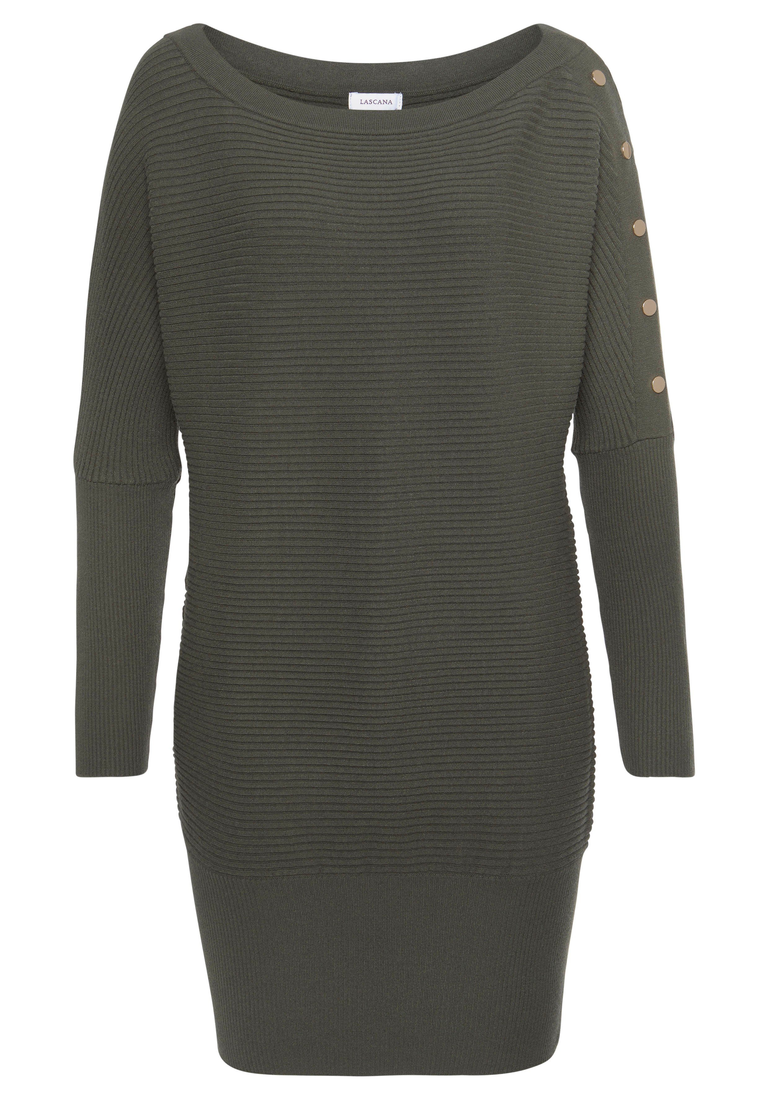 LASCANA Longpullover mit Zieraccessoires am Ärmel