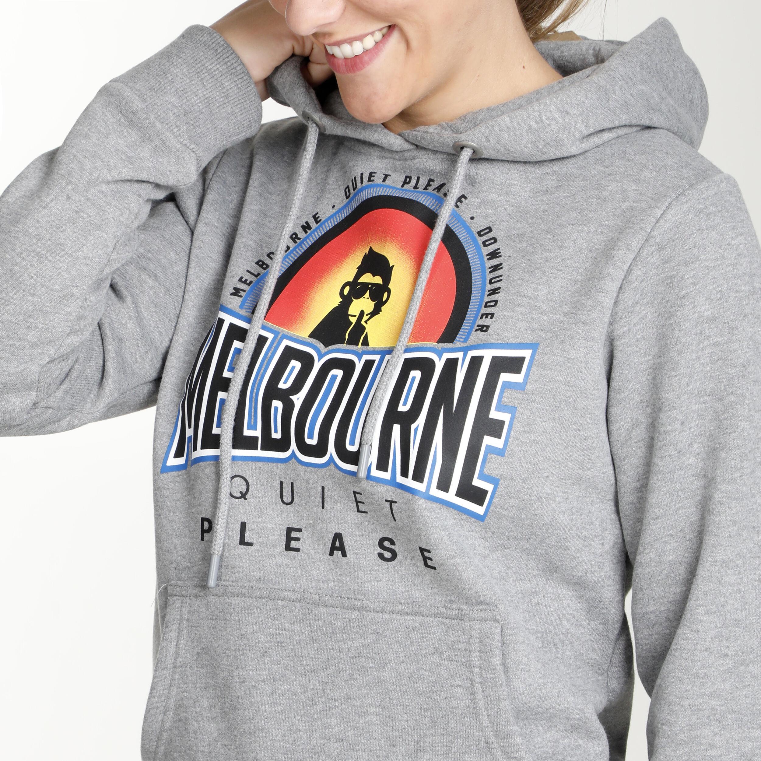 Melbourne Sunrise Hoody Damen - Grau, Mehrfarbig