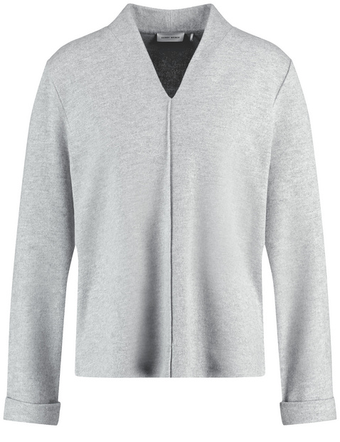 Langarmshirt mit Kelchkragen
