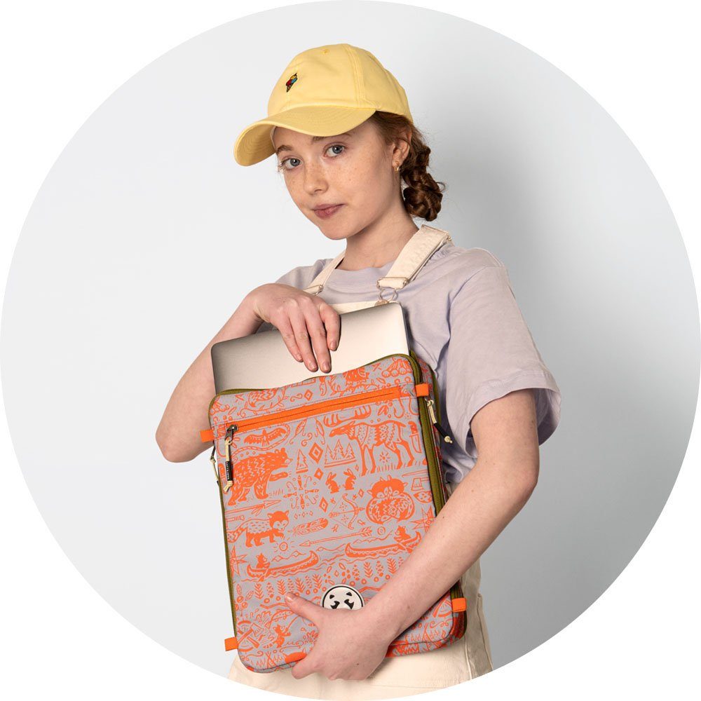 KATTBJØRN Schulrucksack Explorer, mit Laptopfach; alle Innen- und Außenstoffe aus recyceltem PET