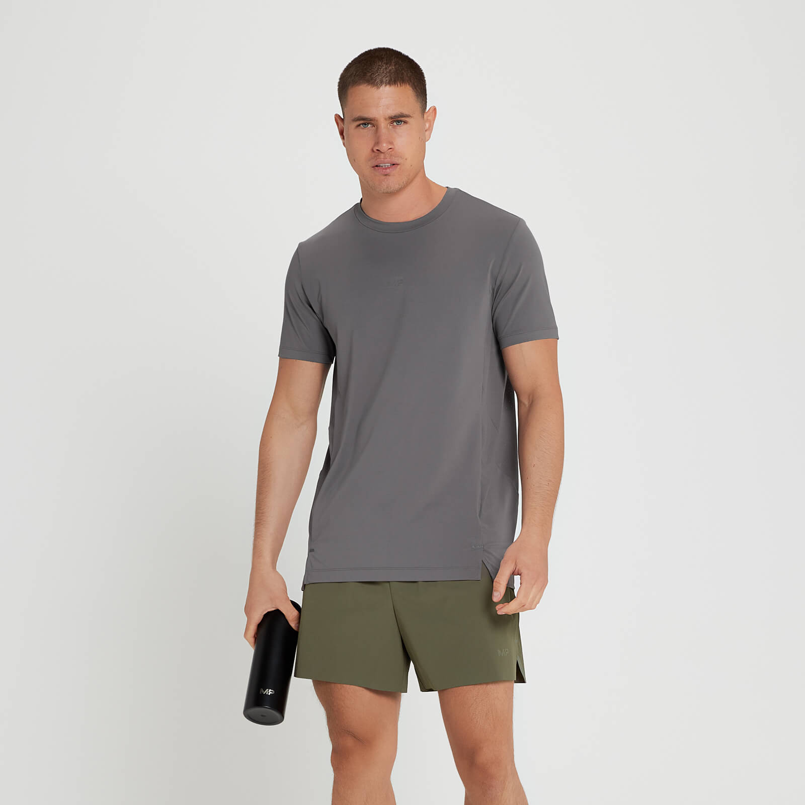 T-shirt à manches courtes MP Velocity Ultra pour hommes – Gris galet
