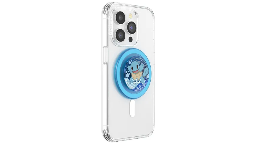 PopGrip Premium  für MagSafe rund - ausziehbarer Handy-Griff Handyhalter - Squirtle  Water