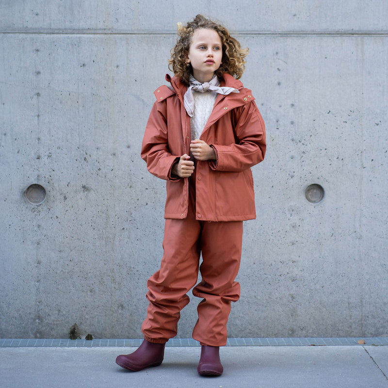 aarhus rain jacket rose hip - Rose