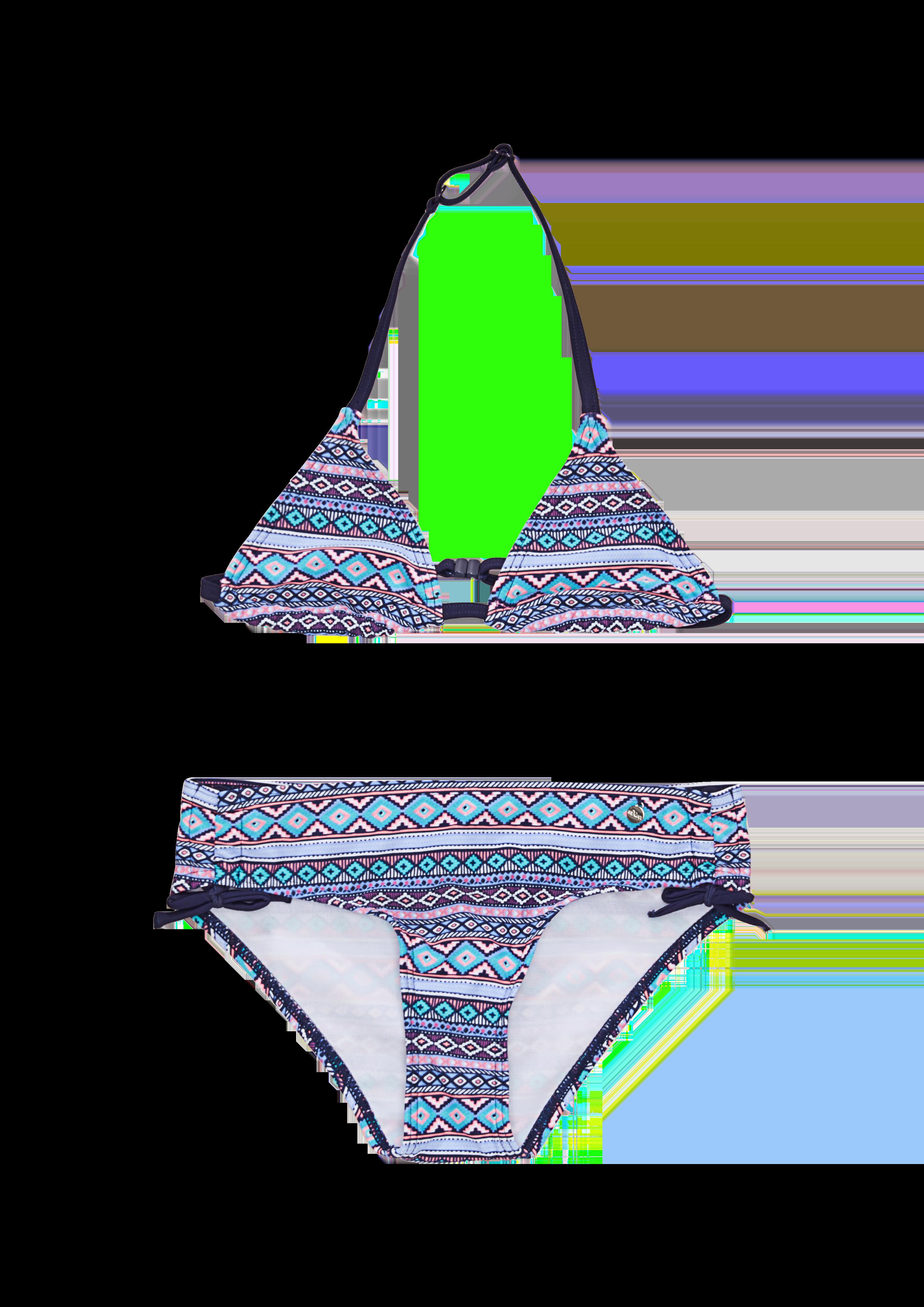 Neckholder-Bikini mit Ethno-Muster  535.820.257.86688-56A2