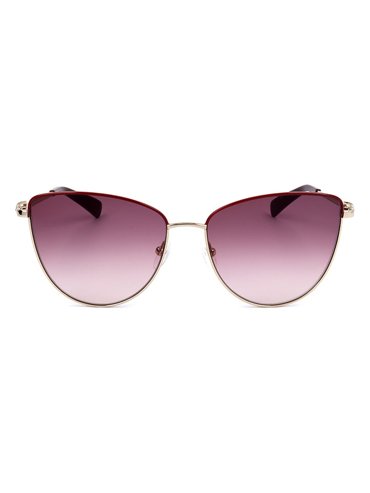 Longchamp Damen-Sonnenbrille in Gold-Rot/ Lila günstig kaufen 58