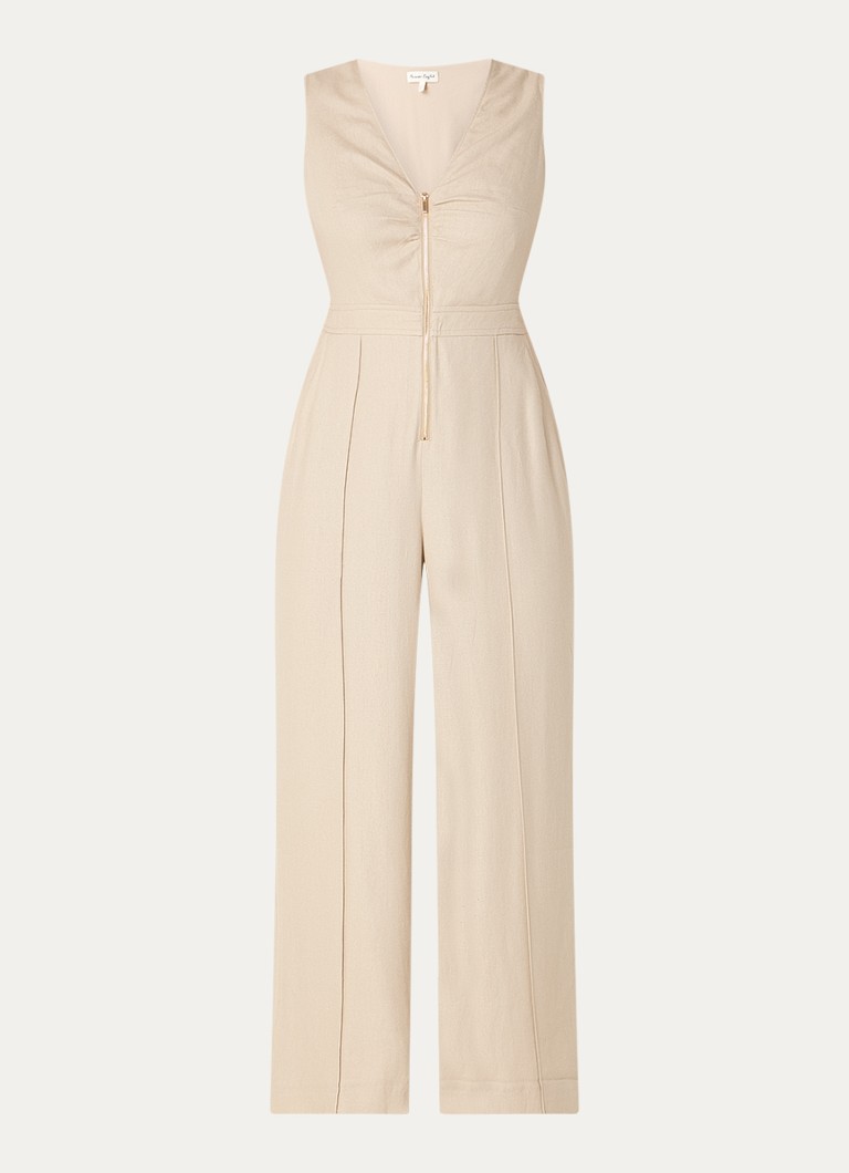 Phase Eight Fraya wide-fit jumpsuit in linen blend with side pockets