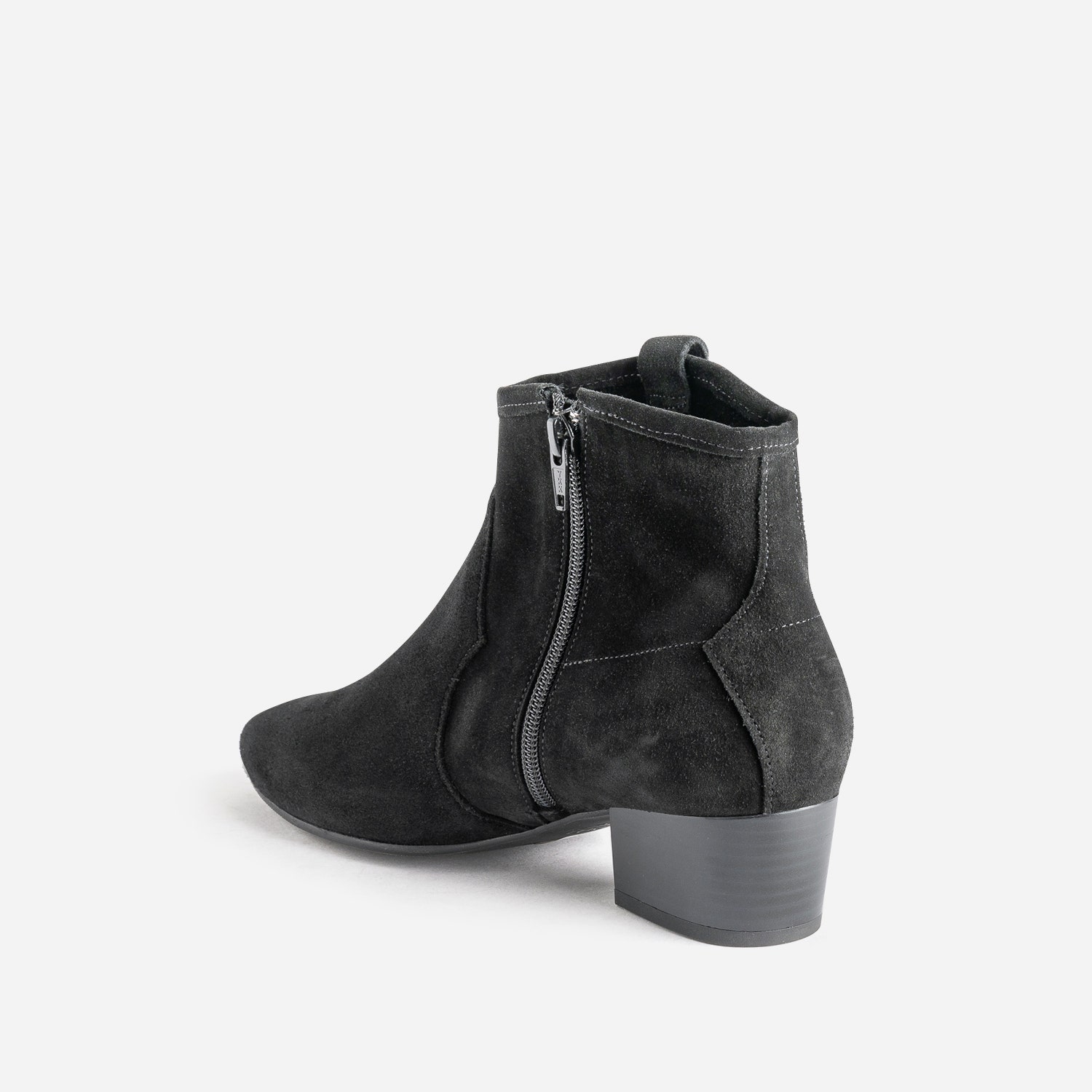 Boots Western ERAM FLEX noir en cuir velours