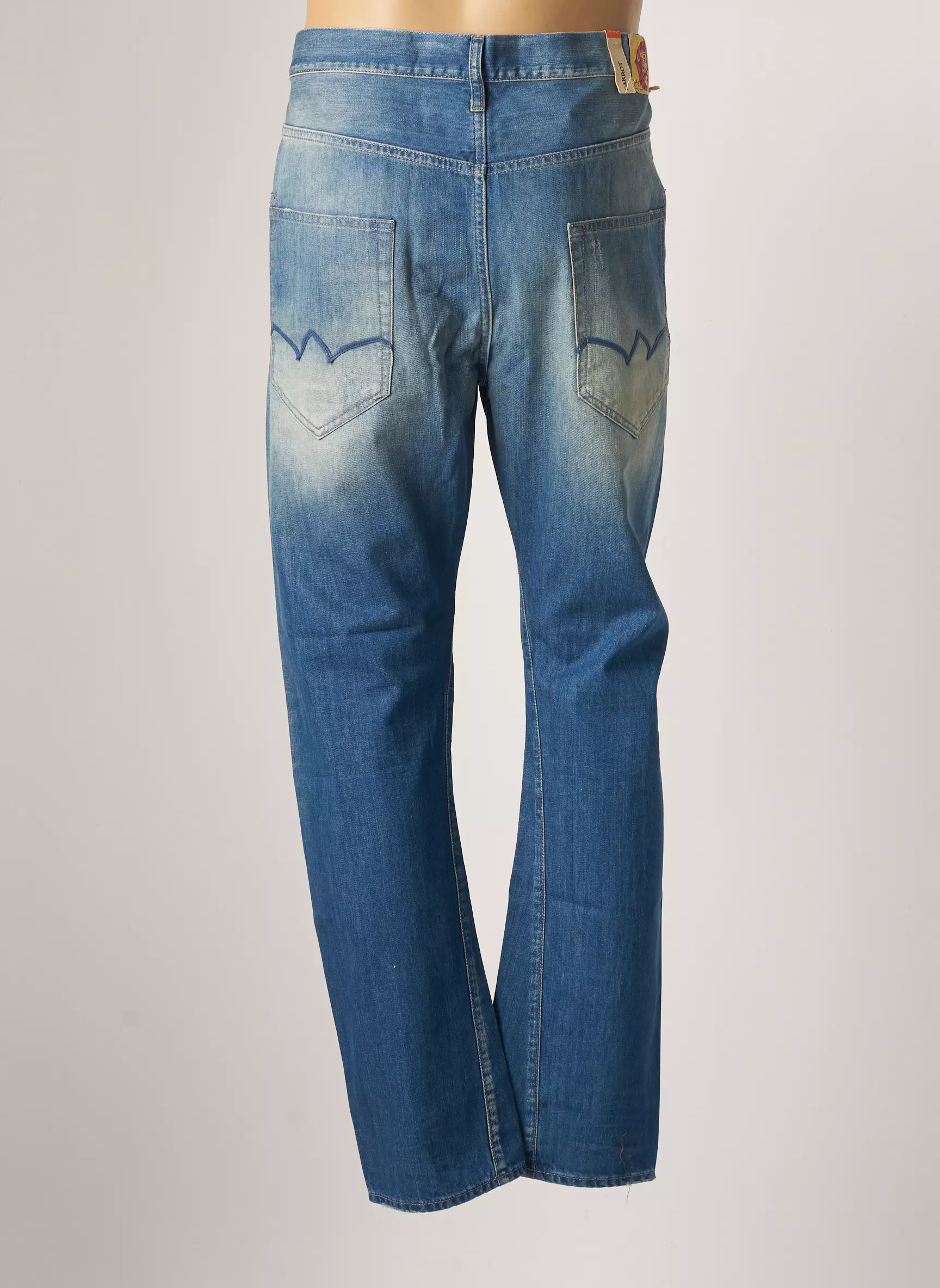 Japan Rags Jeans Coupe Droite Homme couleur bleu