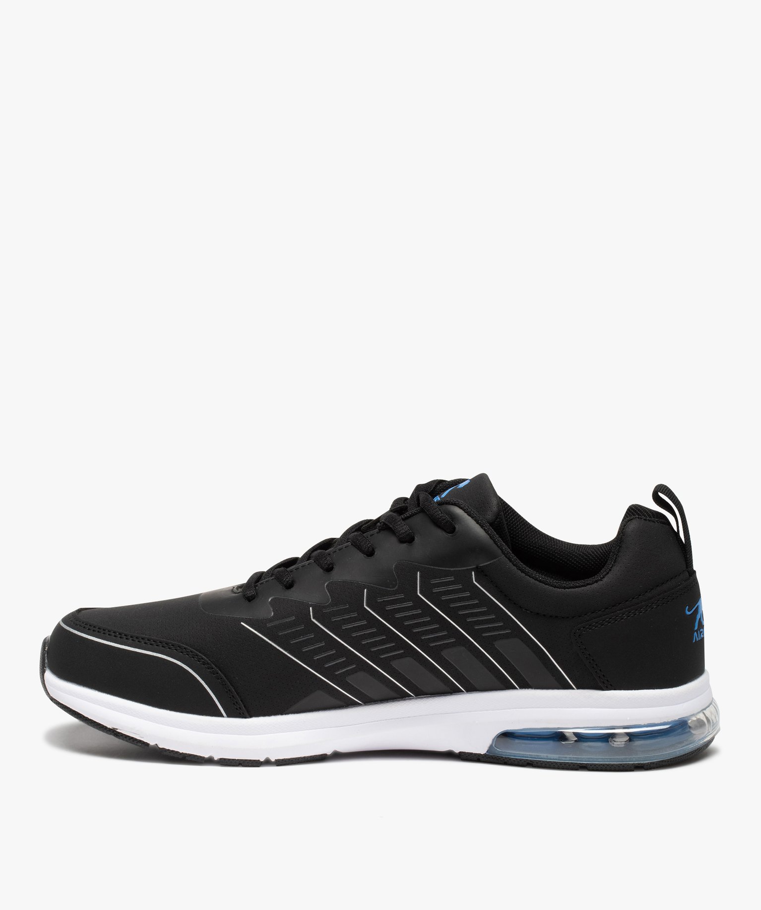 Baskets homme à lacets et semelle bulle d’air – Airness noir | GEMO