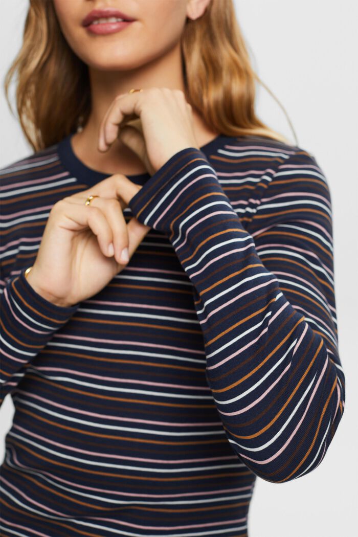 Gestreiftes Longsleeve, Bio-Baumwolle