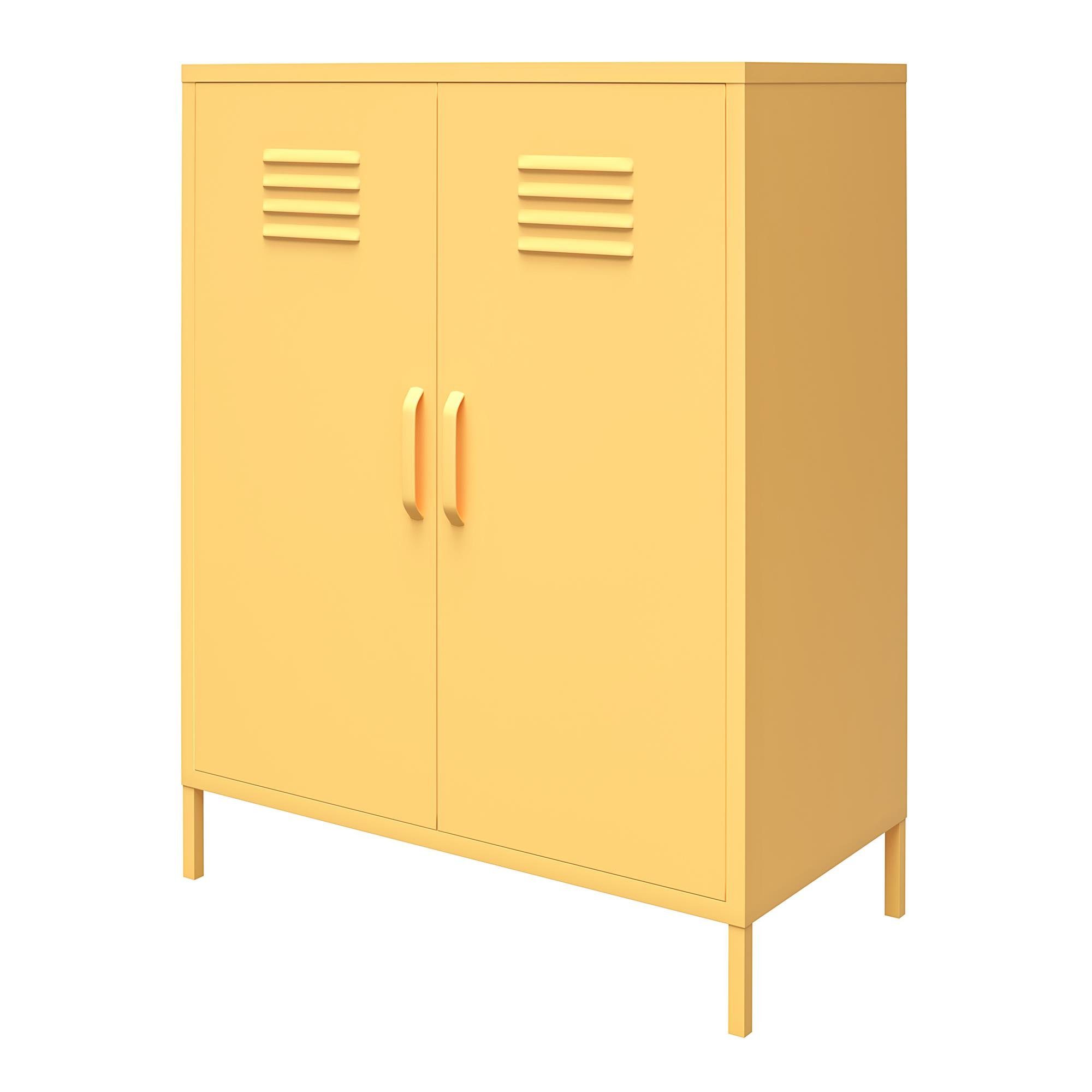 loft24 Mehrzweckschrank Cache Spind Schrank, Metall, 2 Türen, Höhe 101,5 cm