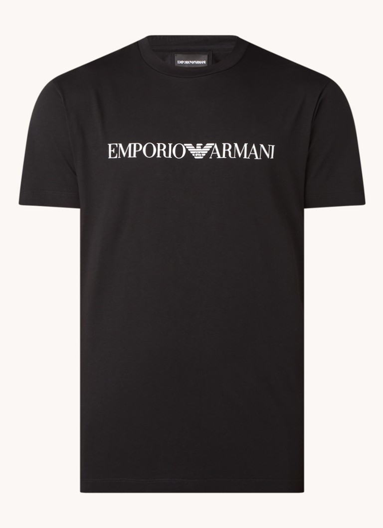 Tricou Emporio Armani cu logo imprimat