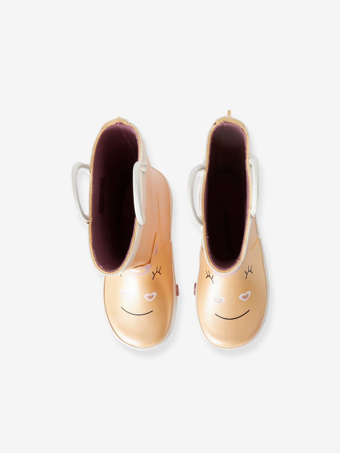 Vertbaudet Mädchen Gummistiefel, Einhorn - mehrfarbig