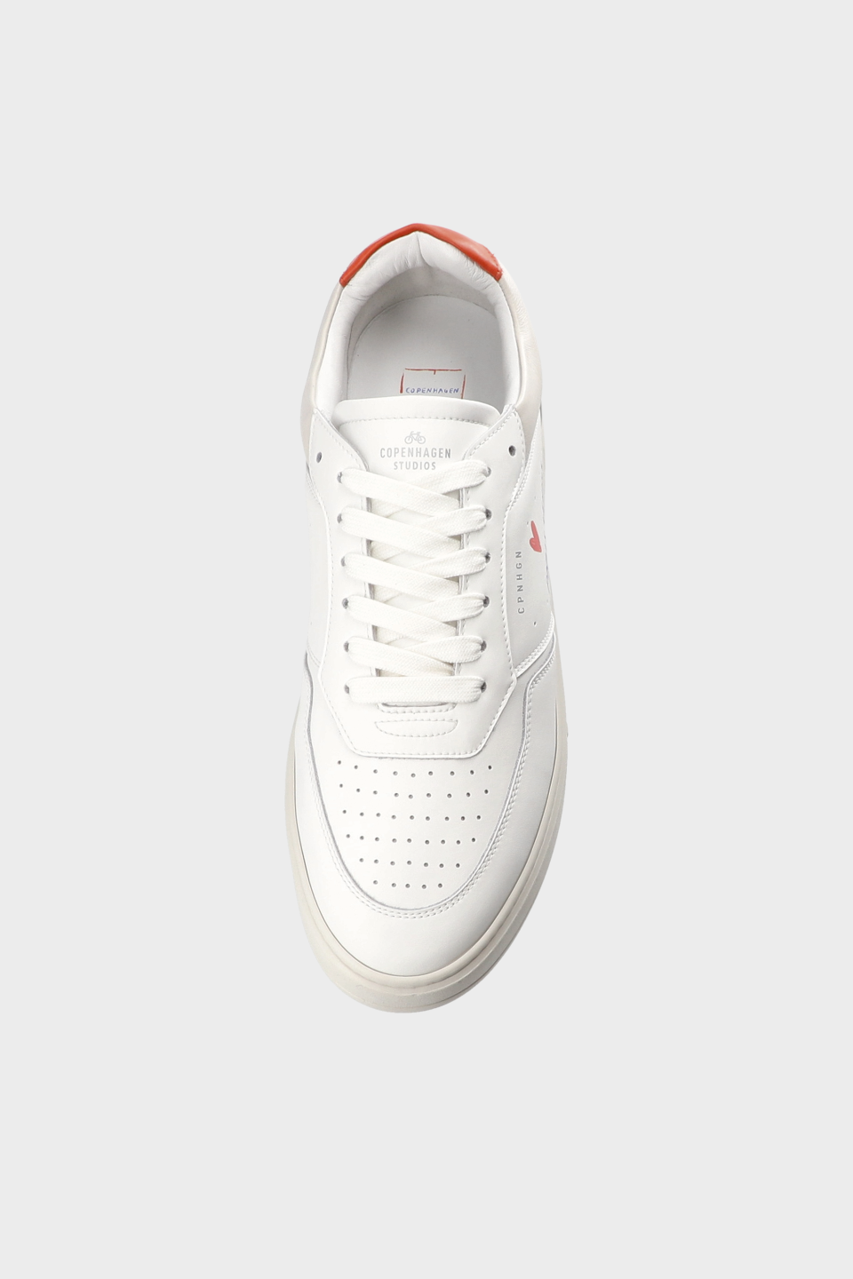 CPH PARIS M - leather - white/orange