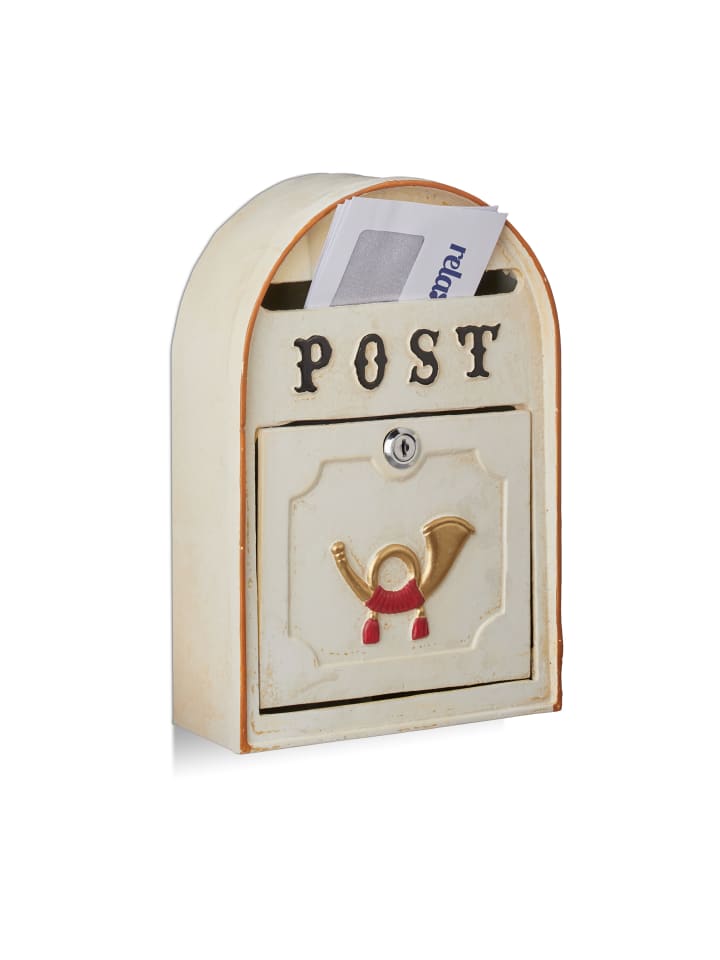 relaxdays Briefkasten in Beige günstig kaufen onesize