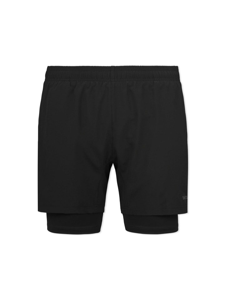 SNOCKS 2 in 1 Tainingshorts Herren 1 Stück in Schwarz günstig kaufen