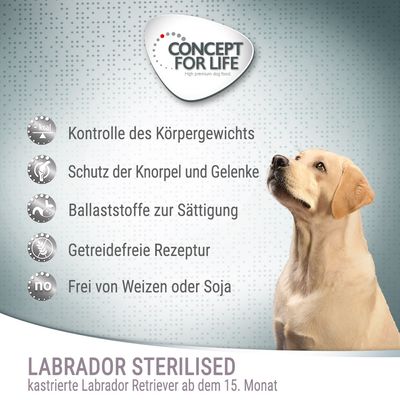 Concept for Life Labrador Sterilised