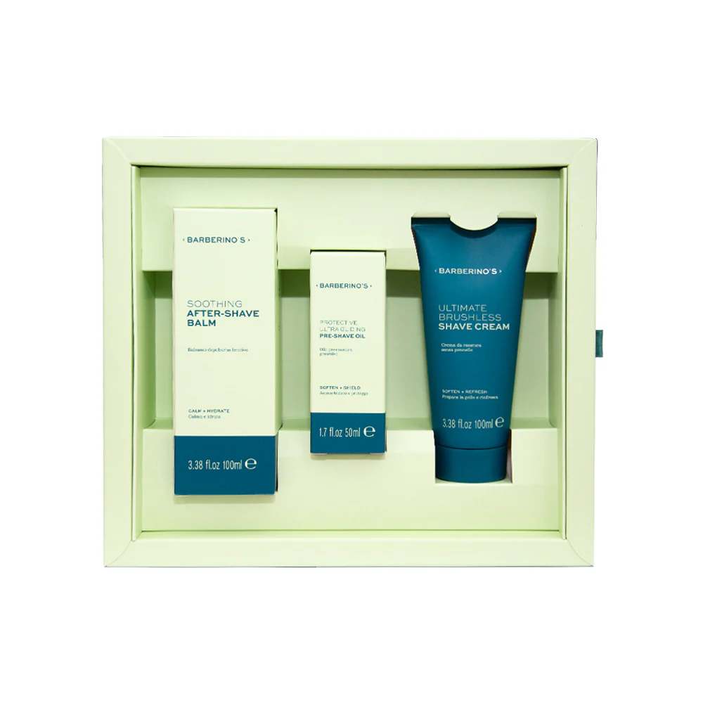 Rasatura Perfect Shaving Set - Crema Dopobarba, Balsamo Dopobarba, Olio per Rasatura