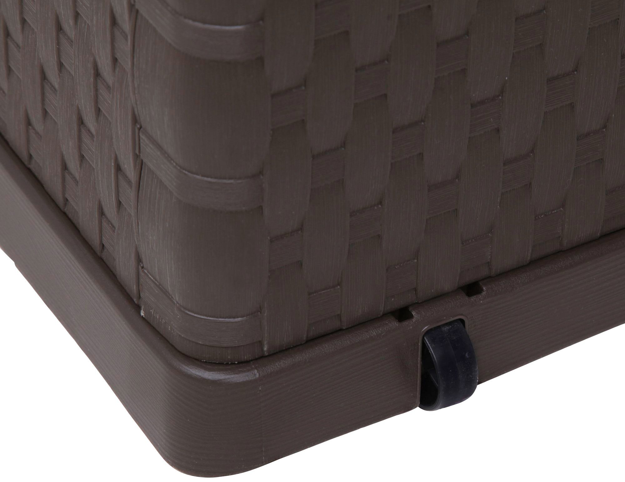 ONDIS24 Kissenbox Rattan, 420 Liter, Kunststoff
